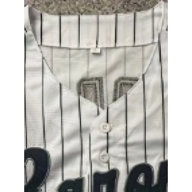 Men's #45 New York Embroidered Baseball Jersey - Classic Striped Design, Breathable Polyester, V-Neck, Short Sleeve Shirt for Training & Competition, Team Apparel | Classic Baseball Jersey | Comfortable Fit