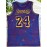 Men'S Basketball Jersey #24 - Purple & Yellow Floral Print, Sleeveless Athletic Tank Top For Parties, Performances, And Sports Events, Casual Wear Jersey.