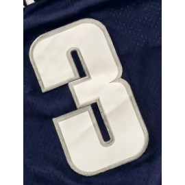 Men'S # 3 Deep Blue Basketball Sweatshirt Suitable For Training, Competition, Team Sports S-XXXL