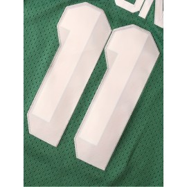 Men's #11 Green Basketball Jersey, V-Neck Sleeveless Sports Uniform, Polyester, Machine Washable, Ideal for Training & Team Activities, Sizes S-XXXL