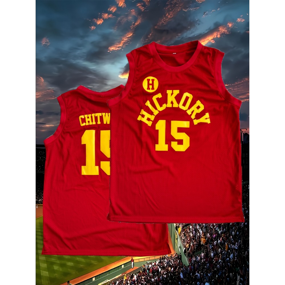 Men'S American Basketball Shirt # 15 Red Basketball Sweatshirt S-XXXL