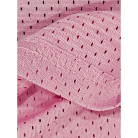 Dreamy Pink Basketball Jersey] Breathable Sleeveless Jersey - Men'S Basketball Sweatshirt - Embroidered Lettering, Loose Fit, Sports Uniform