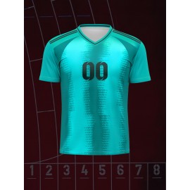 Customizable Youngsters' Soccer Jersey - V-Neck, Comfort Fit with Name & Number, Perfect for Sports & Outdoor Play