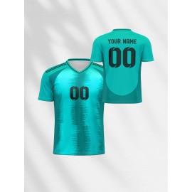 Customizable Youngsters' Soccer Jersey - V-Neck, Comfort Fit with Name & Number, Perfect for Sports & Outdoor Play