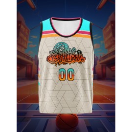 Customizable Basketball Jersey for Youngsters - Personalized Name & Number, Breathable & Comfortable, Ideal for Team Training, Running, and Casual Wea