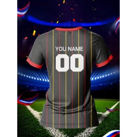 Outdoor Adventures | Customizable Women's V-Neck Football Jersey - Personalized Name & Number, Breathable, Quick-Drying Polyester Sports Top for Team Training, Casual Wear & Light Activities